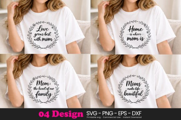 Floral Mom Quote Graphics for Handmade Creators