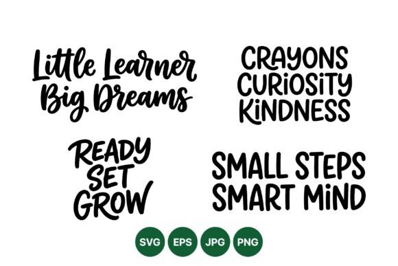 Inspirational Kids Quote SVG Design