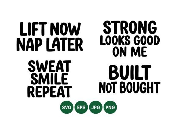 Motivational Gym Quote Graphics for Digital Selling