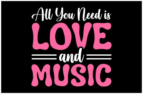 Music Lover Quote SVG Design for T-Shirt Graphics