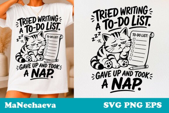 Sarcastic Cat Quote SVG for T-Shirt Designs