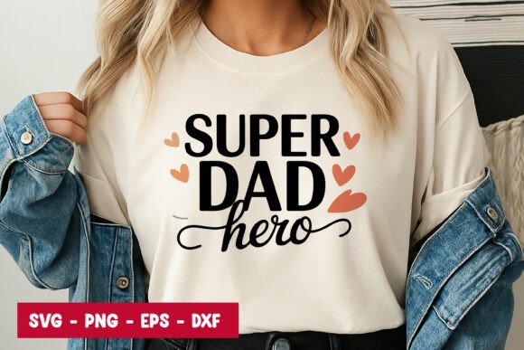 Super Dad Hero Quote Graphics for Local Branding