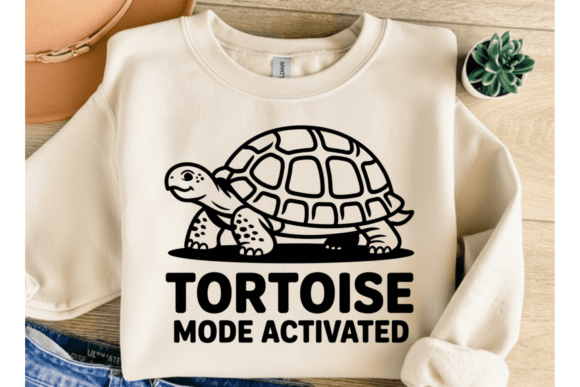 Tortoise Mode Activated SVG for T-Shirt Graphics